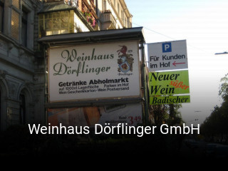 Weinhaus Dörflinger GmbH tisch buchen
