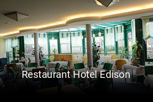 Jetzt bei Restaurant Hotel Edison einen Tisch reservieren