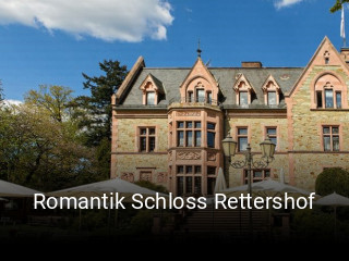 Romantik Schloss Rettershof tisch buchen