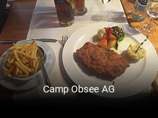 Camp Obsee AG tisch buchen