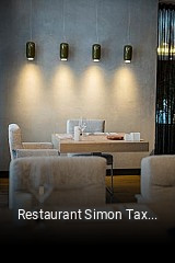 Restaurant Simon Taxacher tisch buchen