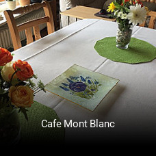 Cafe Mont Blanc tisch reservieren