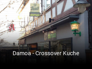 Jetzt bei Damoa - Crossover Kuche einen Tisch reservieren