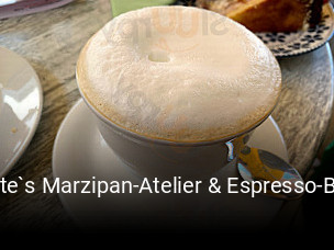Dorte`s Marzipan-Atelier & Espresso-Bar tisch reservieren