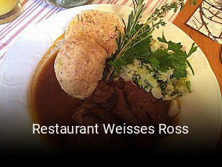 Jetzt bei Restaurant Weisses Ross einen Tisch reservieren