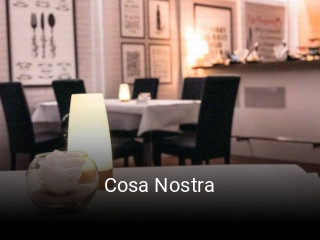 Jetzt bei Cosa Nostra einen Tisch reservieren