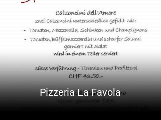 Pizzeria La Favola online reservieren
