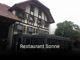 Restaurant Sonne online reservieren