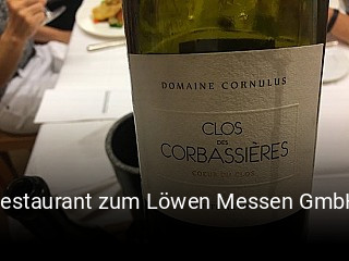 Jetzt bei Restaurant zum Löwen Messen GmbH einen Tisch reservieren