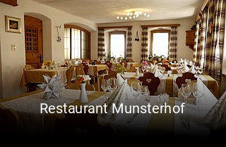 Restaurant Munsterhof reservieren