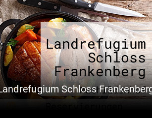 Landrefugium Schloss Frankenberg tisch reservieren