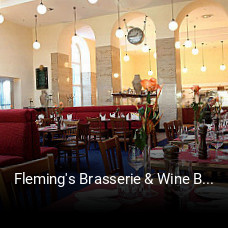 Jetzt bei Fleming's Brasserie & Wine Bar im Intercity Hotel München einen Tisch reservieren