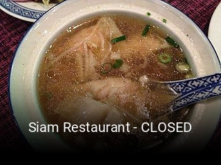 Jetzt bei Siam Restaurant - CLOSED einen Tisch reservieren