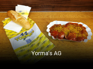 Jetzt bei Yorma's AG einen Tisch reservieren
