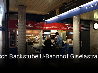 Jetzt bei Frisch Backstube U-Bahnhof Giselastraße einen Tisch reservieren