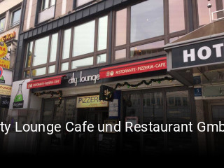 Jetzt bei City Lounge Cafe und Restaurant GmbH einen Tisch reservieren