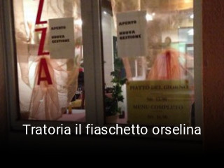 Jetzt bei Tratoria il fiaschetto orselina einen Tisch reservieren