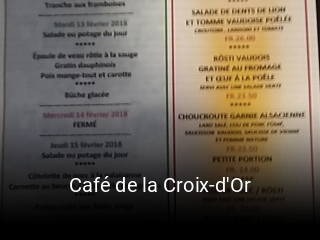 Jetzt bei Café de la Croix-d'Or einen Tisch reservieren