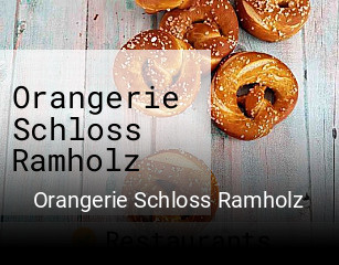 Orangerie Schloss Ramholz tisch buchen
