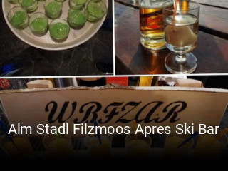 Alm Stadl Filzmoos Apres Ski Bar tisch reservieren