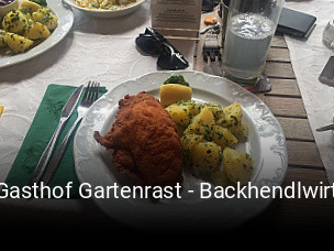 Gasthof Gartenrast - Backhendlwirt tisch reservieren