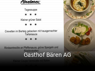 Gasthof Bären AG online reservieren