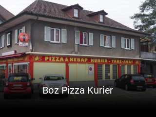 Boz Pizza Kurier tisch reservieren