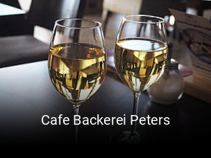 Cafe Backerei Peters tisch reservieren