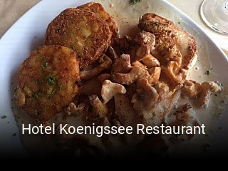Hotel Koenigssee Restaurant tisch reservieren