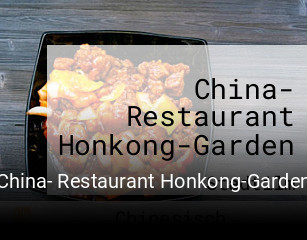 China- Restaurant Honkong-Garden tisch reservieren