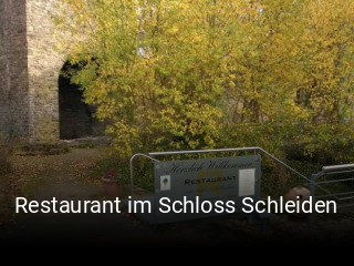 Restaurant im Schloss Schleiden reservieren