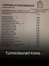 Turmrestaurant Konrad Obermeier tisch buchen