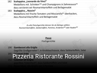Jetzt bei Pizzeria Ristorante Rossini einen Tisch reservieren
