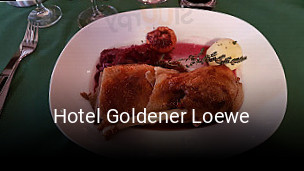 Hotel Goldener Loewe tisch buchen
