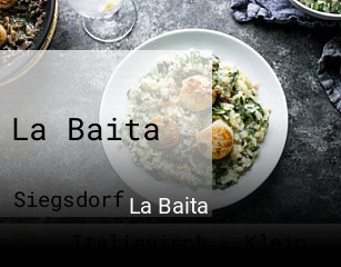 Jetzt bei La Baita einen Tisch reservieren