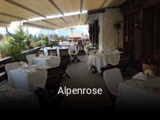 Alpenrose tisch reservieren