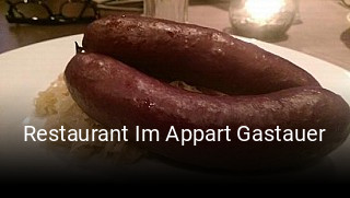 Restaurant Im Appart Gastauer tisch reservieren