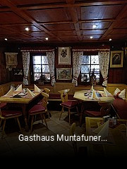 Gasthaus Muntafuner Stobli tisch buchen