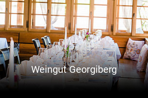 Jetzt bei Weingut Georgiberg einen Tisch reservieren