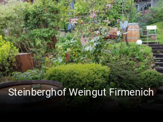 Jetzt bei Steinberghof Weingut Firmenich einen Tisch reservieren