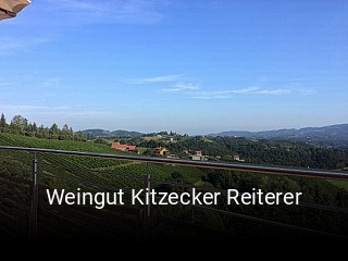 Weingut Kitzecker Reiterer tisch reservieren
