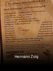 Hermann Zolg tisch reservieren
