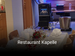Restaurant Kapelle online reservieren