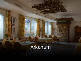 Jetzt bei Arkanum einen Tisch reservieren