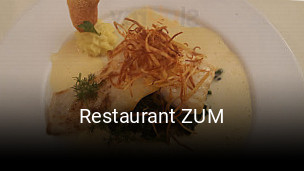 Restaurant ZUM online reservieren