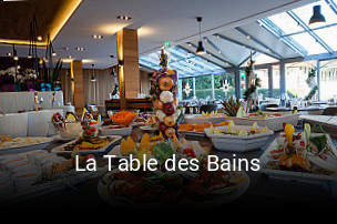 Jetzt bei La Table des Bains einen Tisch reservieren