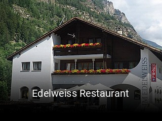 Edelweiss Restaurant tisch buchen