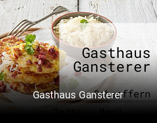 Gasthaus Gansterer tisch reservieren