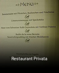 Restaurant Privata tisch buchen