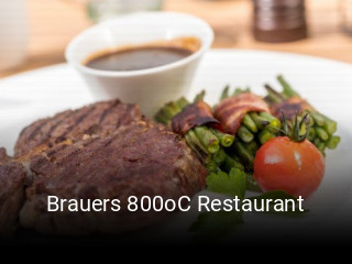 Jetzt bei Brauers 800oC Restaurant einen Tisch reservieren